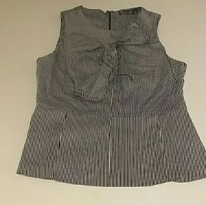NY&Co Large Striped Sleeveless Work Top